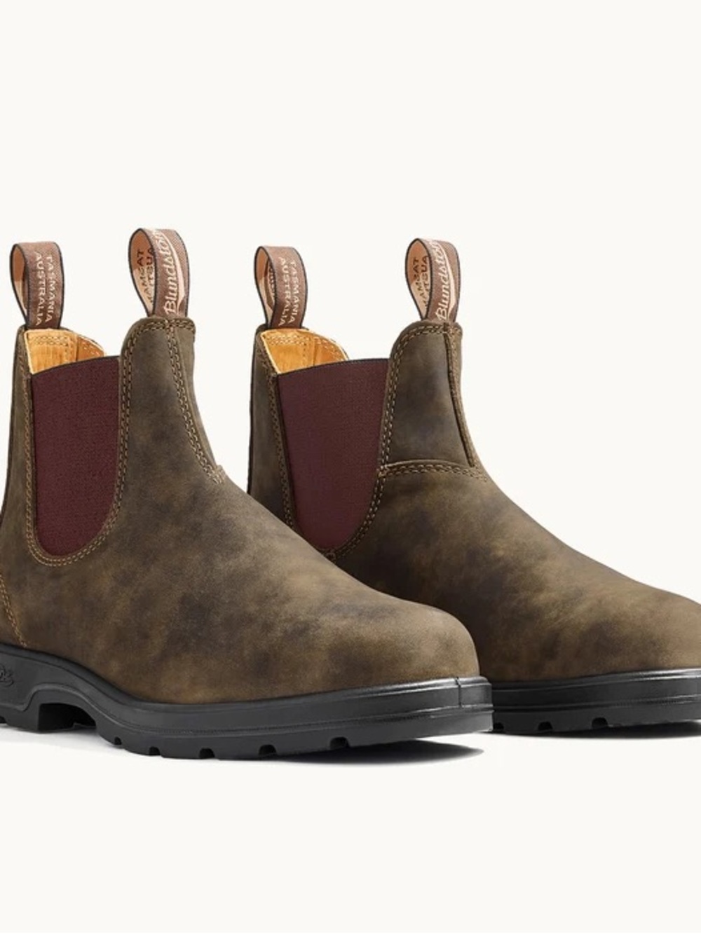 Blundstone 585 rustic Brown Leather Chukka Boots Chelsea 4.5 au 7.5 us